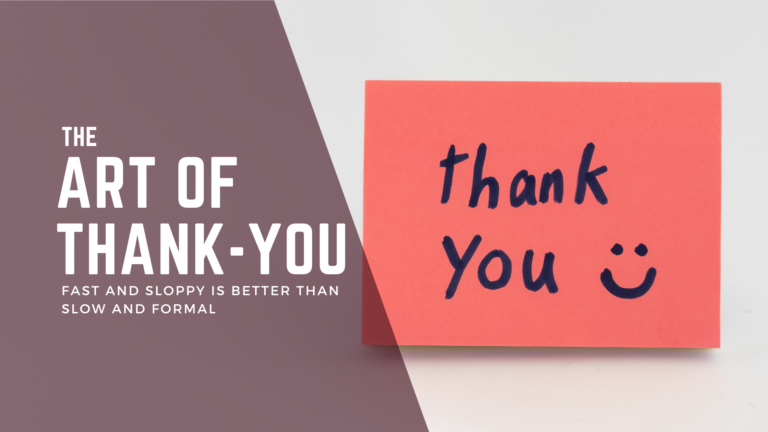 The Art of the Thank-You